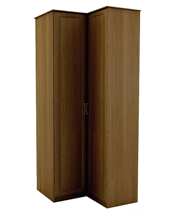 Corner Wardrobe Walnut Effect