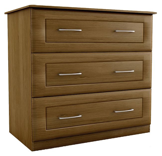 Drawer Chest Walnut Effect (W)800mm