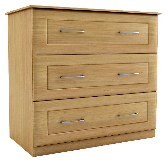 Drawer Chest Oak Effect (W)800mm