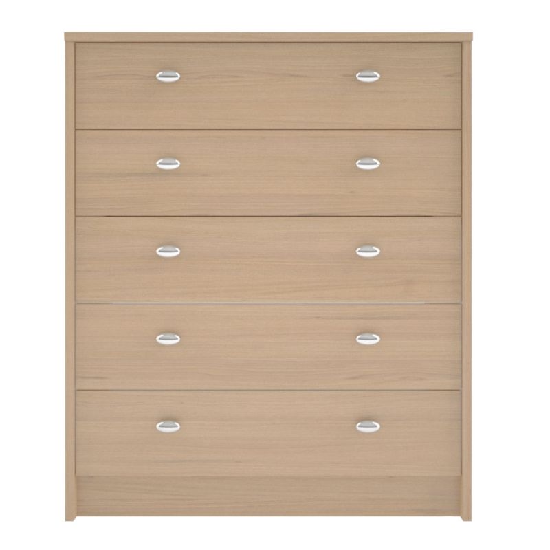 Millie 5 Drawer Chest Acacia Effect (H)859 x