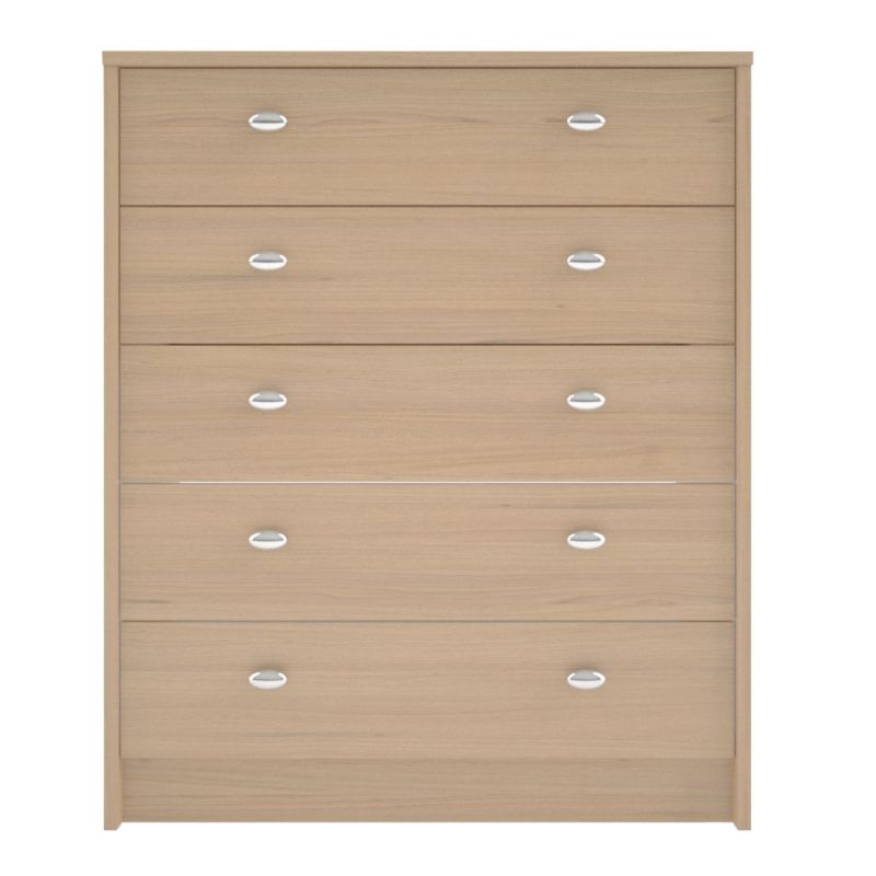 Millie 5 Drawer Chest Acacia Effect (H)859 x