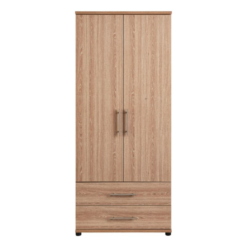 Unbranded Vermont 2 Door Gents Wardrobe Modern Oak Effect