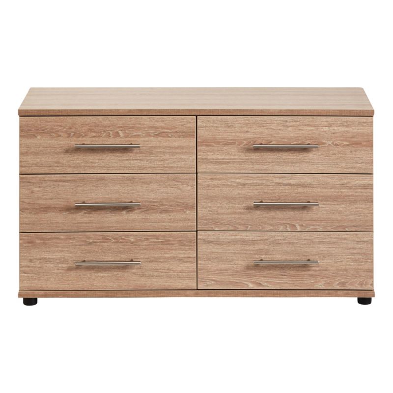 Unbranded Vermont 6 Drawer Chest Modern Oak Effect