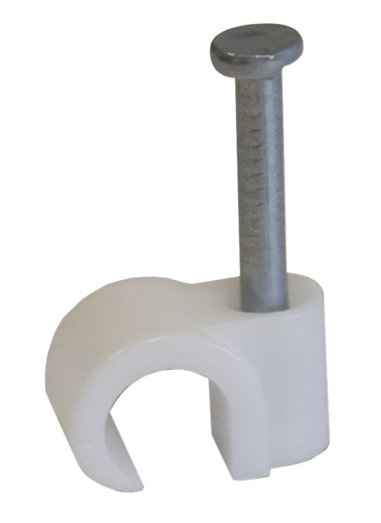 Corelectric Cable Clips 70mm Co Axial Box of 50