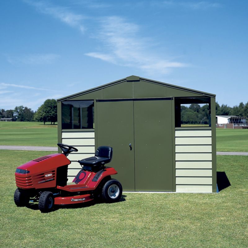 Titan Metal Shed - Model 108 - (H) 7ft3in x (W) 10ft5in x (D) 8ft6in