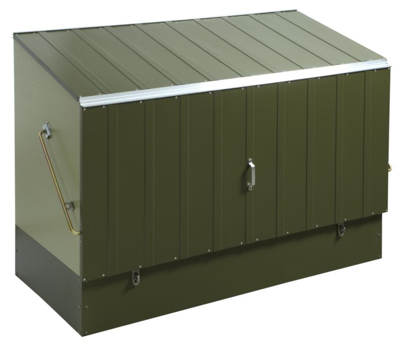 Trimetals High Security Green Metal Bike Shed