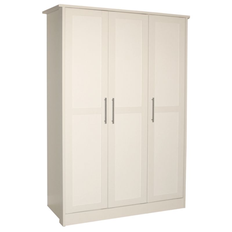 Amber 3 Door Wardrobe White