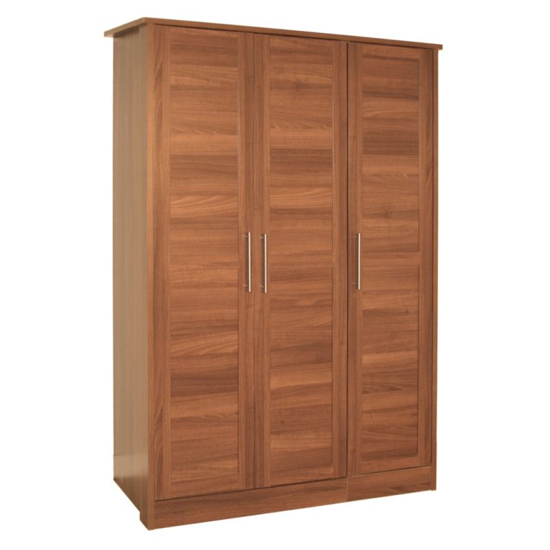 Amber 3 Door Wardrobe Walnut Effect