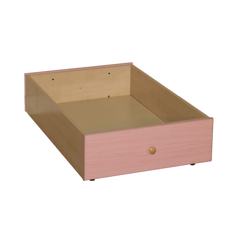 Happy Under Bed Drawer Maple & Pink