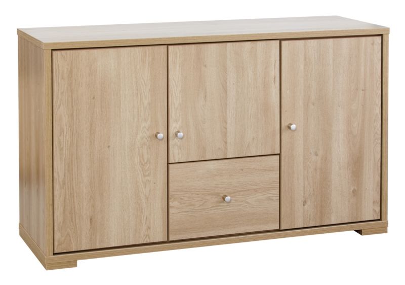 Roxbury Oak Effect 3 Door Sideboard