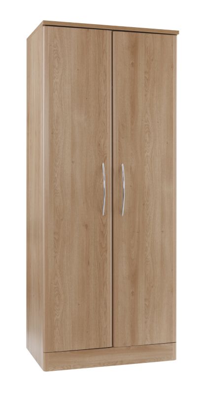 2 Door Wardrobe Oak Effect