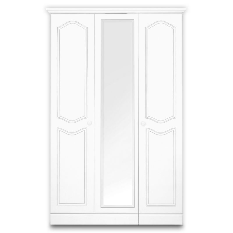 Laurel 3 Door Wardrobe White