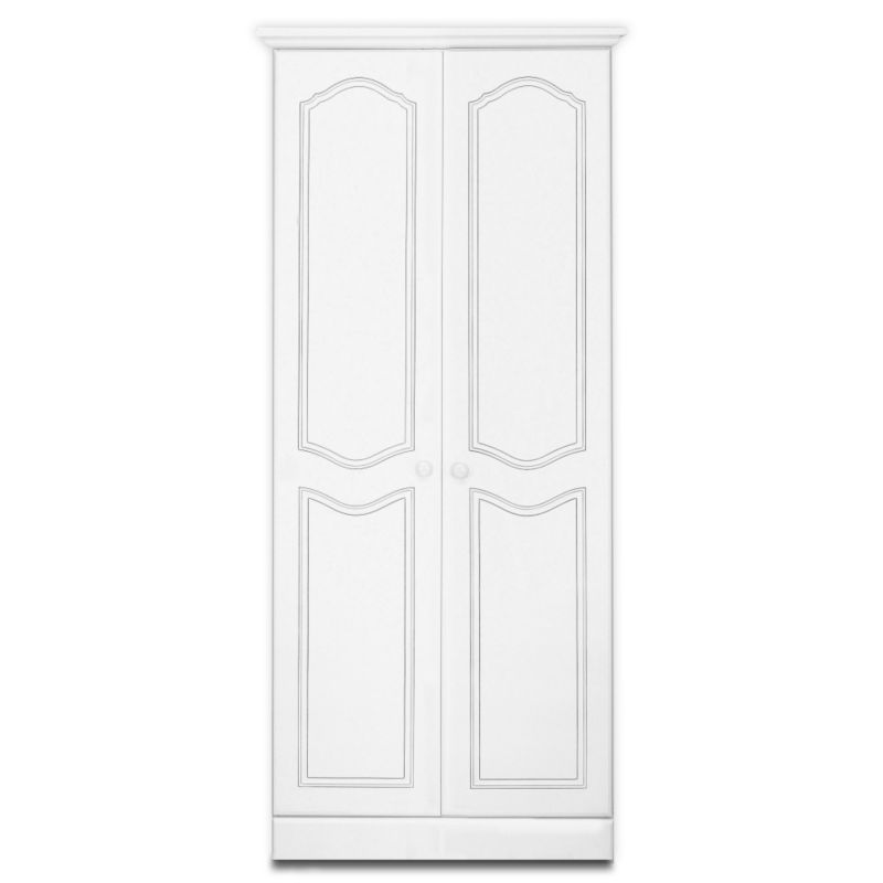 2 Door Wardrobe White