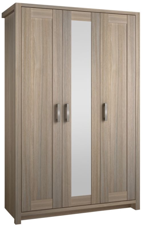 Elise 3 Door Wardrobe Oak Effect