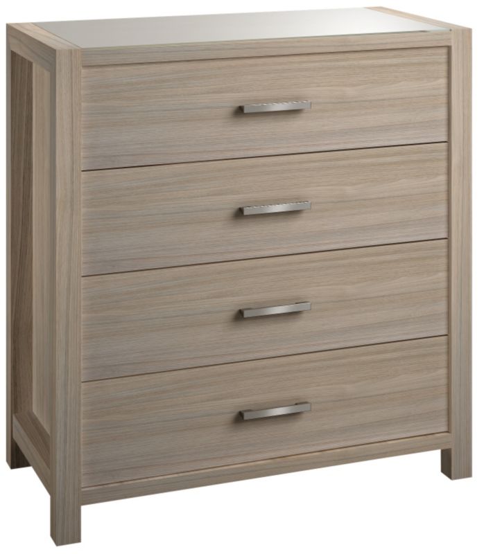 Unbranded Elise 4 Drawer Chest Oak Effect