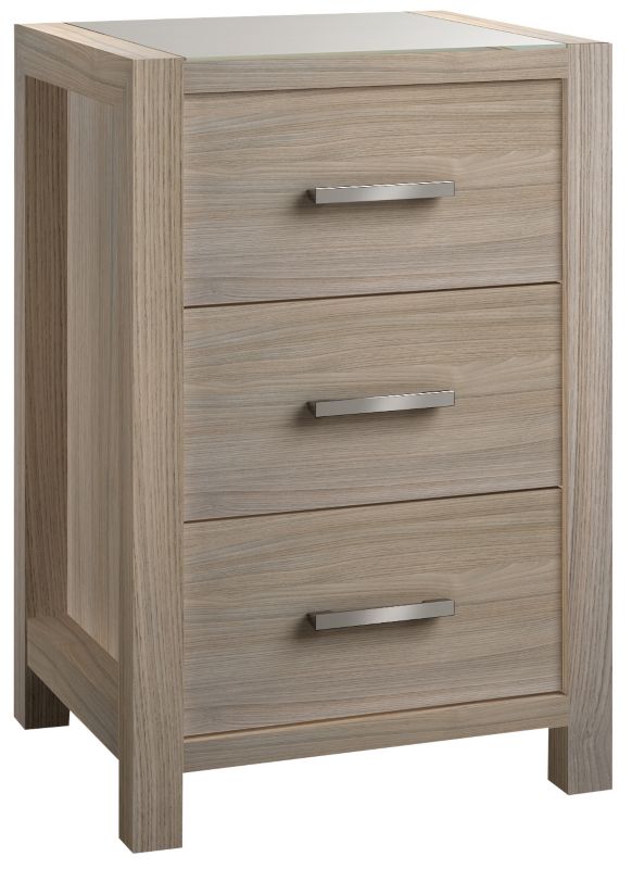 B&Q Elise Oak Effect 3 Drawer Chest