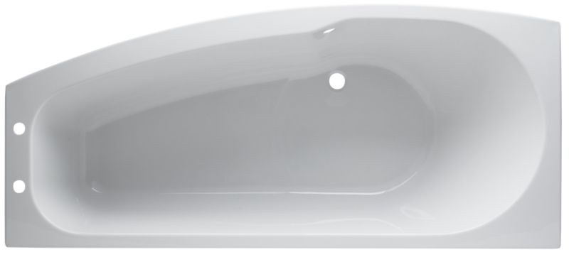 BandQ Barcelona Compact Shaped Bath White