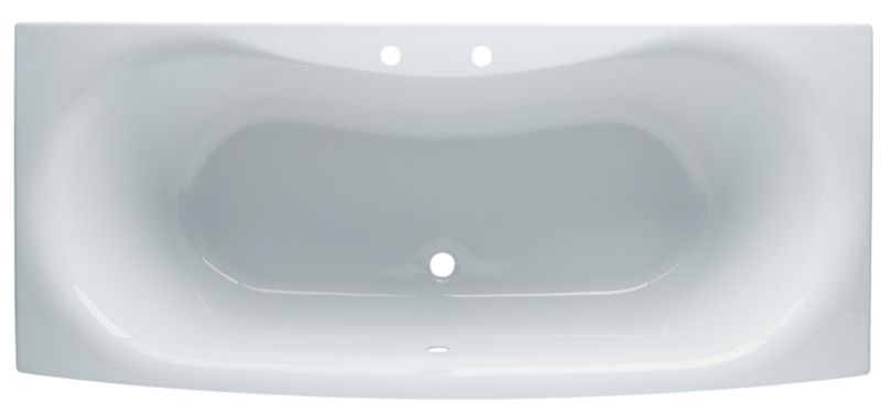 Seattle Straight Acrylic Bath White