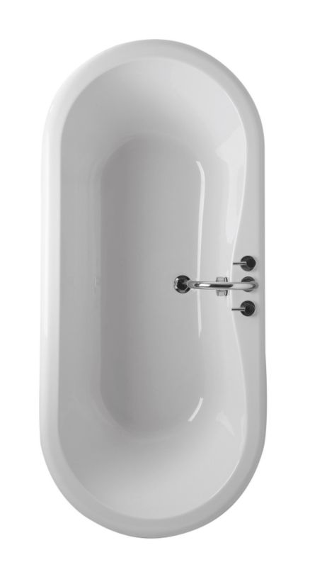 Oval Acrylic Bath White