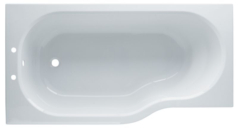 BandQ Petite Acrylic Shower Bath White