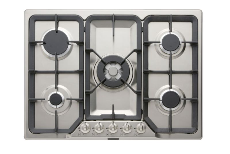 Five Burner Gas Hob 70cm HBG700SS Stainless Steel