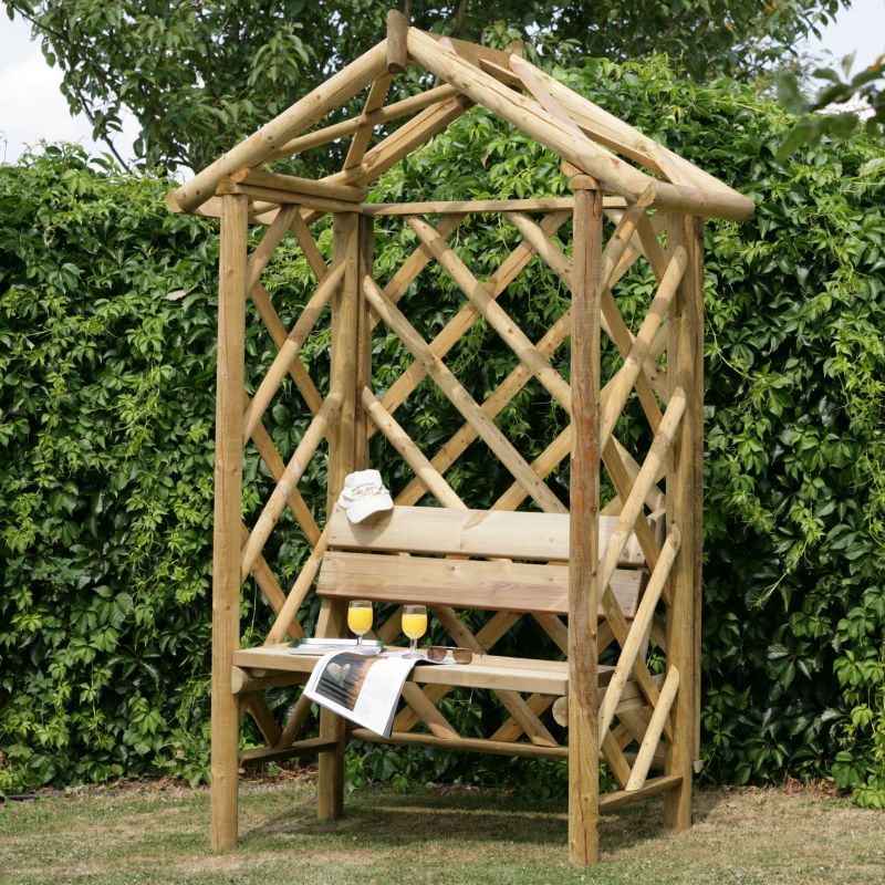 Cottage Retreat Arbour - (H) 240cm x (W) 170cm x (D) 72cm