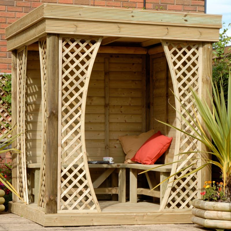 Quadratus Arbour 2 - (H) 2.2m x (W) 3m x (D) 3m