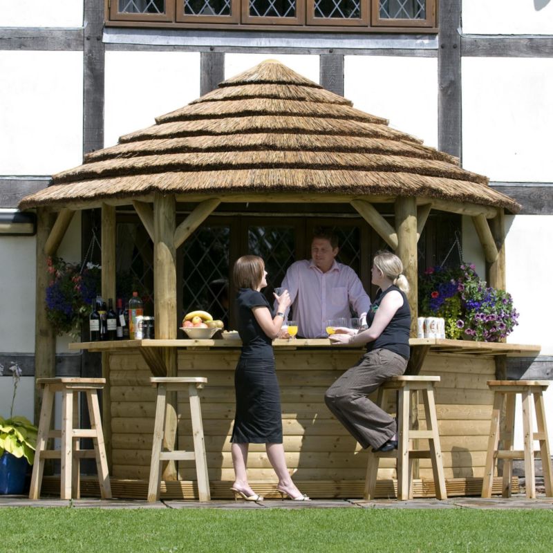 Royal Thatched Lean-To Green Waterbased