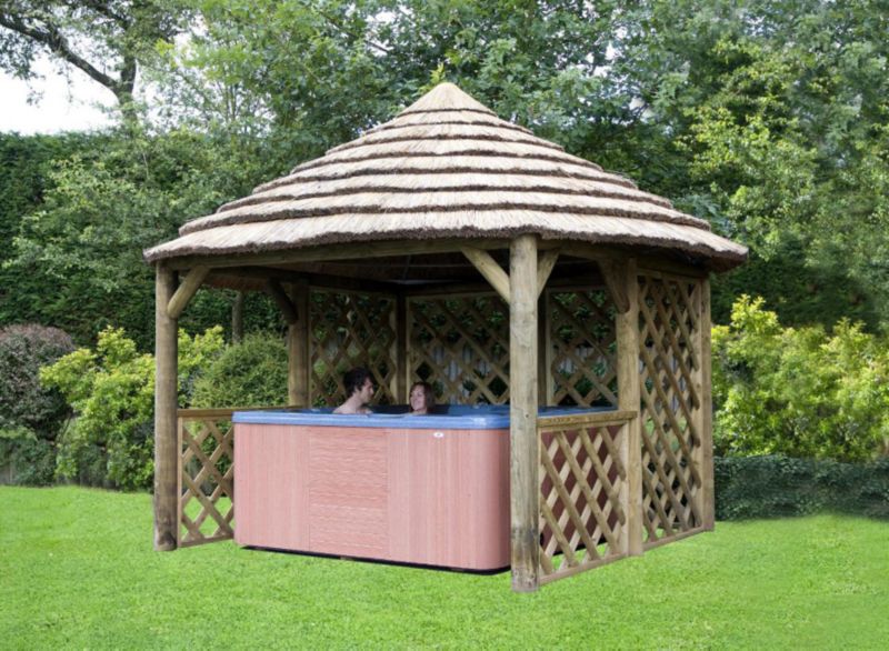 Save on this Cottage Gazebo Green Waterbased