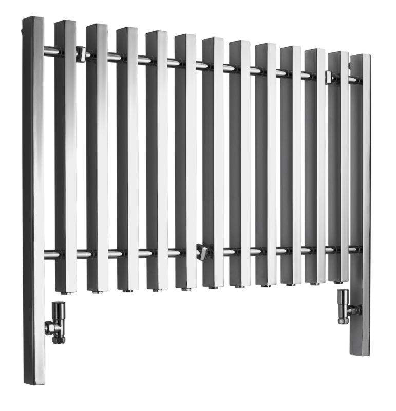 Kudox Kube Designer Radiator (H)800 x (W)1000 x (D)85mm Chrome Plated