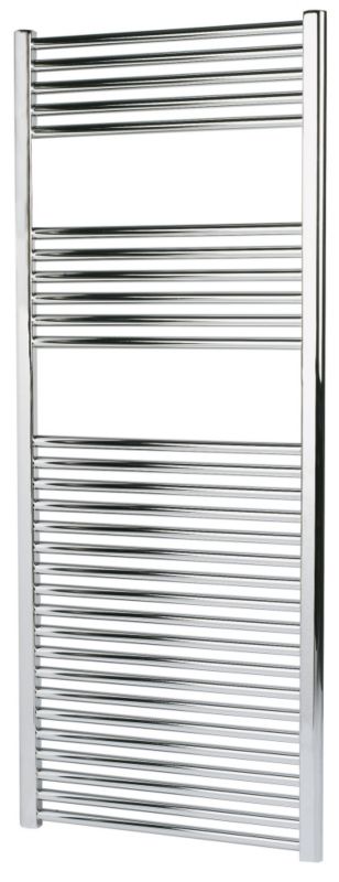 Flat Chrome Towel Radiator 1500 x 600mm