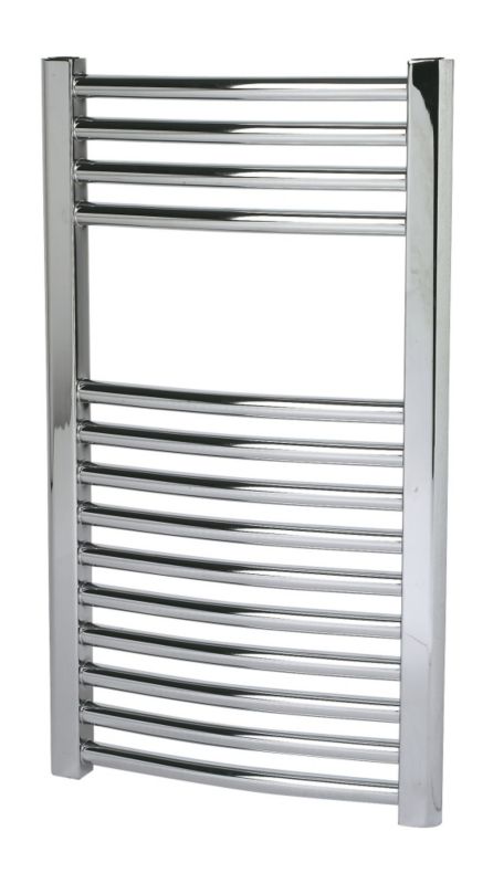 Kudox Curved Chrome Towel Radiator 700 x 400mm