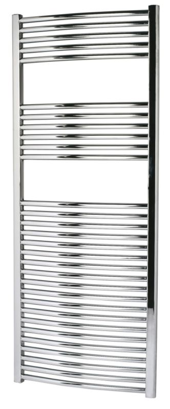 Kudox Curved Chrome Towel Radiator 1500 x 600mm