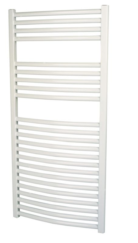 Curved White Towel Radiator 1100 x 500mm