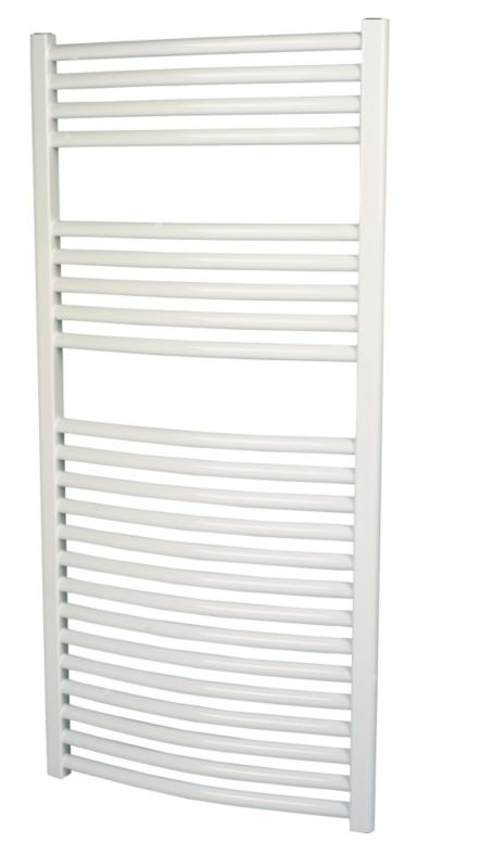 Kudox Curved White Towel Radiator 1100 x 500mm