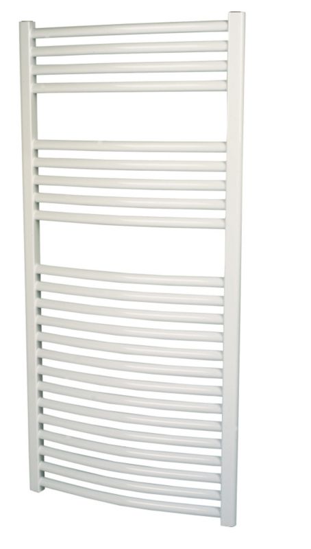 Kudox Curved White Towel Radiator 1100 x 600mm