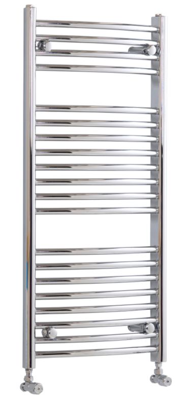 BandQ Curved Towel Warmer 1027 BTU Chrome