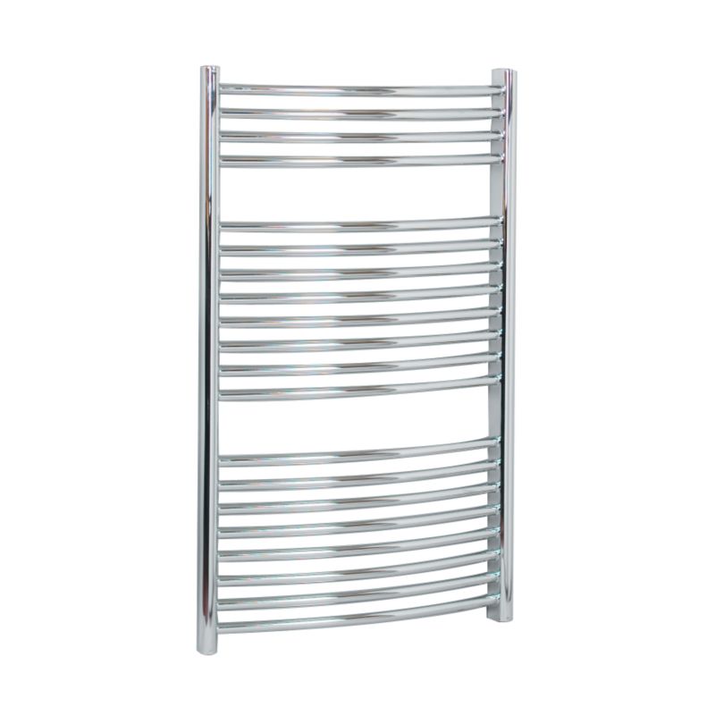 BandQ Curved Towel Radiator 1301 BTU Chrome