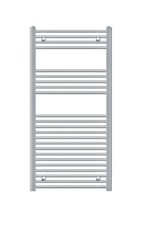 Kudox Curved Chrome Electric Towel Radiator 1100