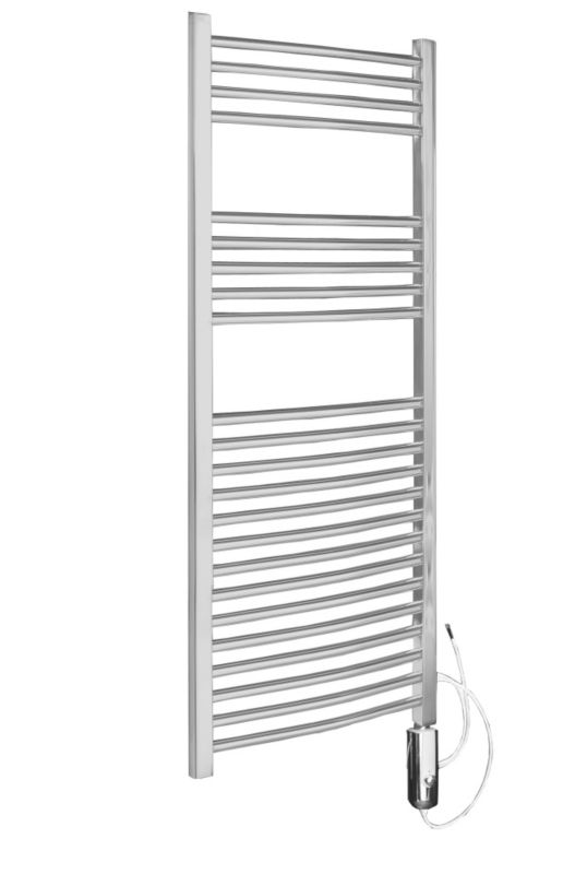 Kudox Flat Chrome Electric Thermo Radiator 700 x 400mm 150W 511Btu