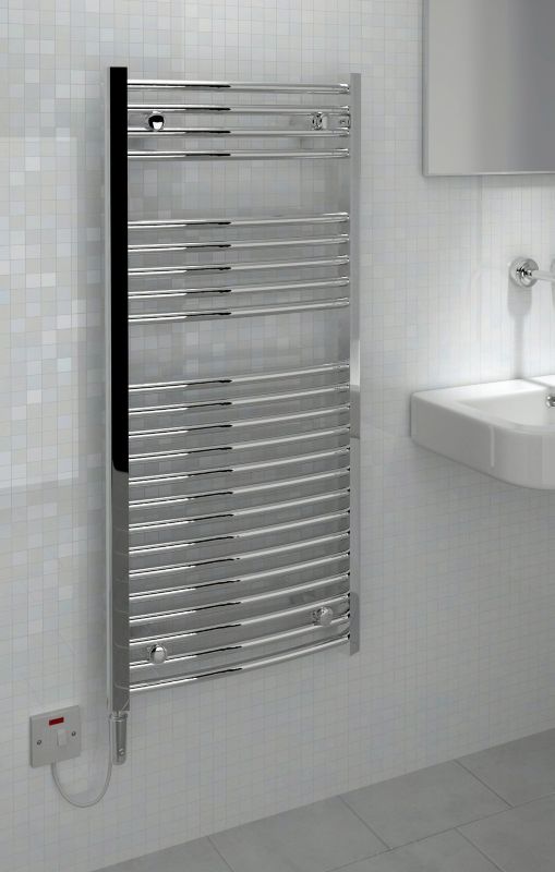 Kudox 500X1100mm Thermostatic Electric T/Rail Curved