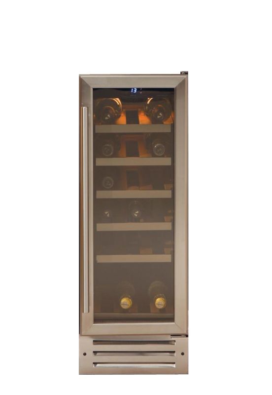 Unbranded Built-in Wine Cooler BWC300SS Stainless Steel 30cm