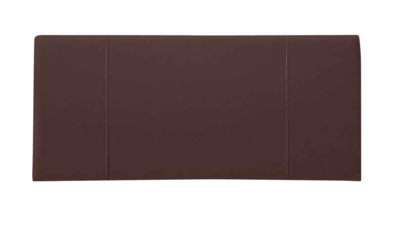 Single Faux Leather Headboard Brown