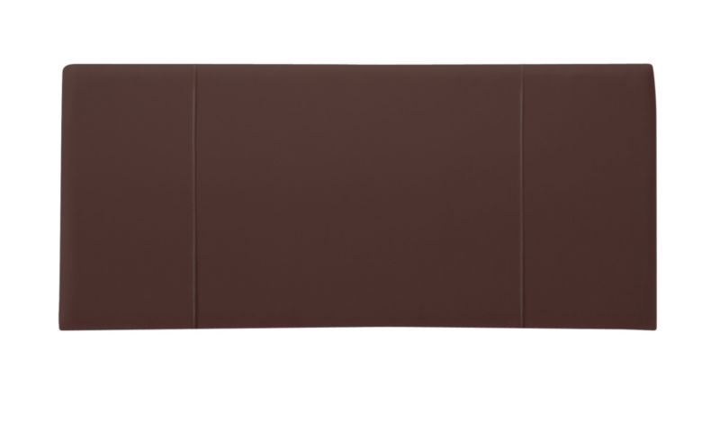 King Faux Leather Headboard Brown