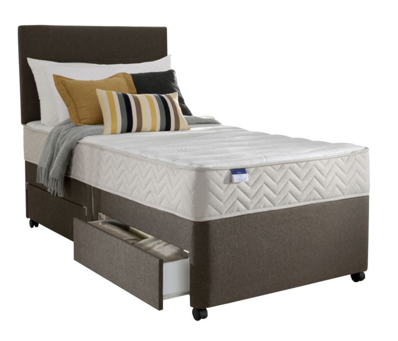 Silentnight Miracoil Mattress and 2 Drawer Divan