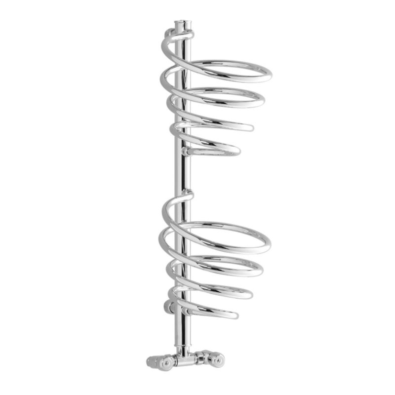 Cirqo 2 Basket Hydronic Towel Rail Chrome Plated (H)880 x (W)380 x (D)370mm