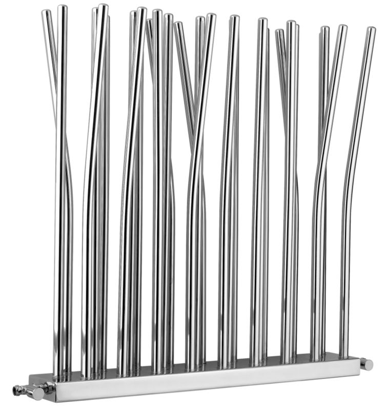 Bamboo Ultra Modern Designer Radiator 38 Pipes Chrome Plated