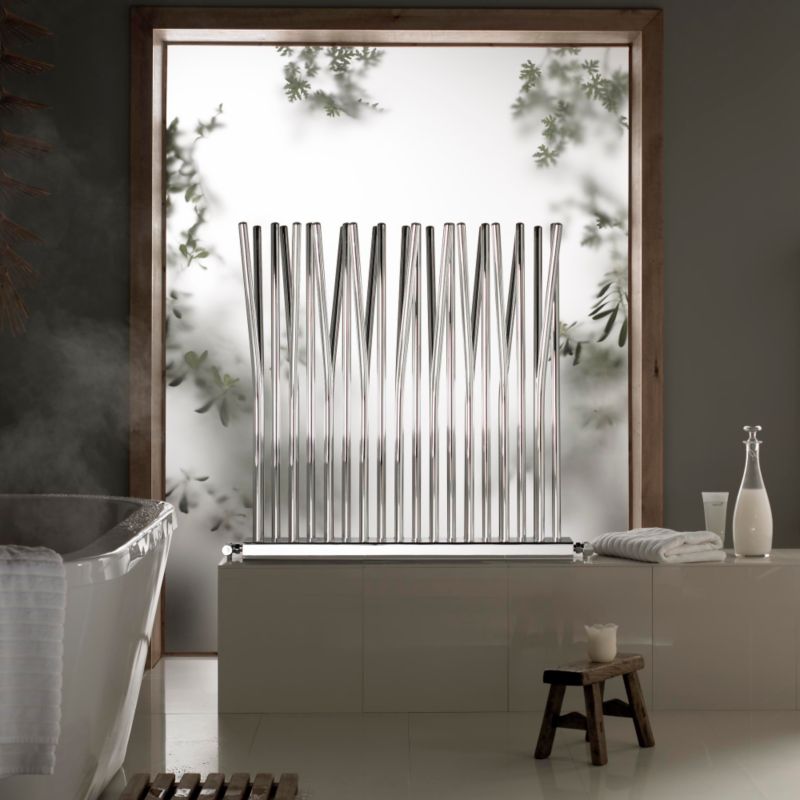 Alternative image for Bamboo Ultra Modern Designer Radiator (27 Pipes) Chrome Plated