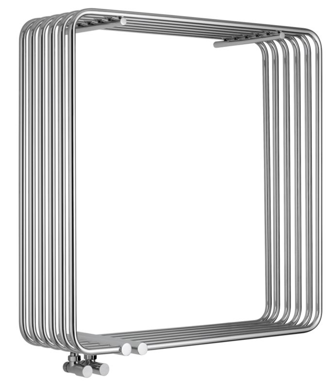 Concept Z1 Quadro Ultra Modern Designer Towel Radiator H800 x W800 x D278mm Chrome Plated