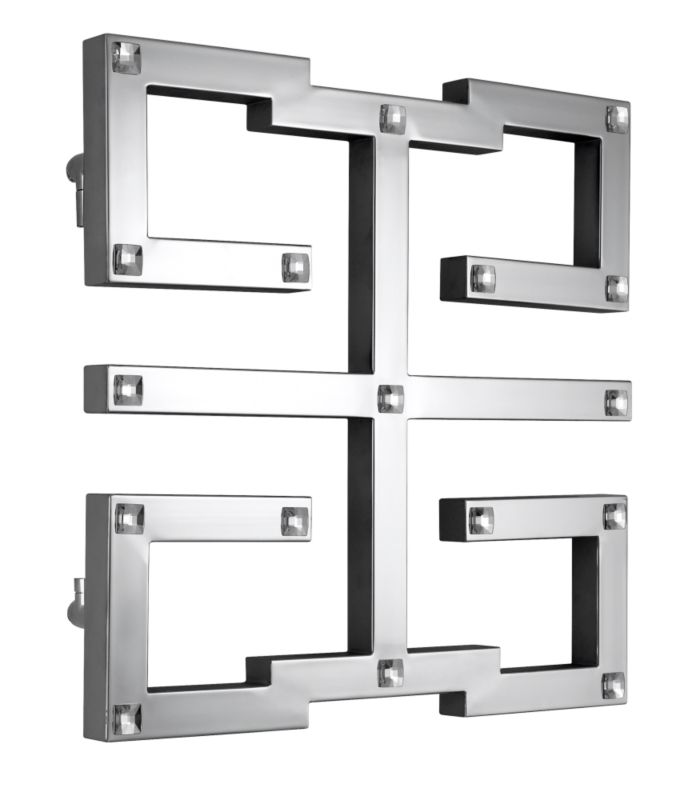 Save on this Modern Wishknot Designer Radiator Stainless Steel & Swarovski &reg; Crystal (H)590 x (W)590 x (D)55mm